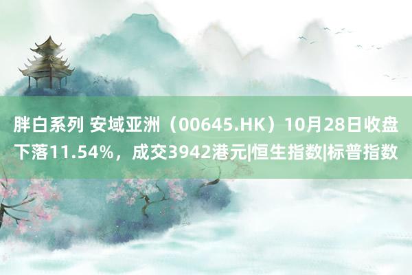 胖白系列 安域亚洲（00645.HK）10月28日收盘下落11.54%，成交3942港元|恒生指数|标普指数